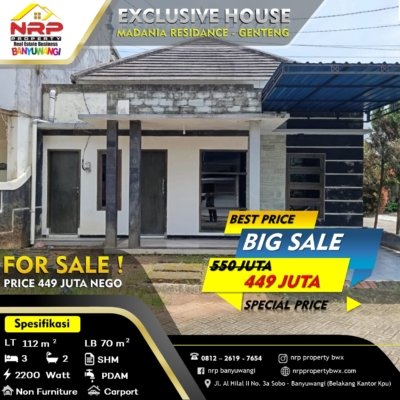 rumah dijual di Genteng Banyuwangi