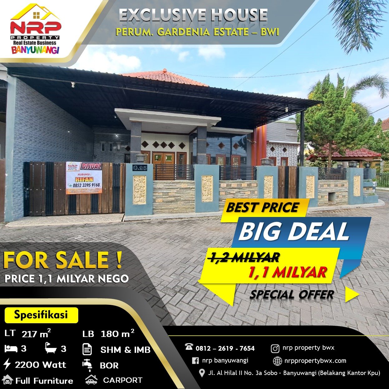 Harga rumah Gardenia Estate Banyuwangi