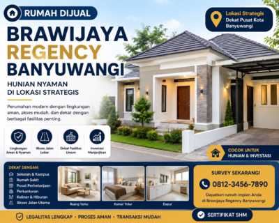 Rumah dijual brawijaya regency banyuwangi