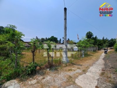 Tanah siap bangun 418 m² dekat Pantai Cacalan di Sukowidi, Banyuwangi.